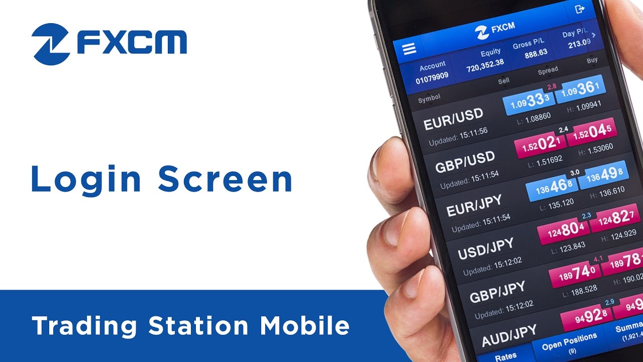 Login Screen | FXCM Trading Station Mobile