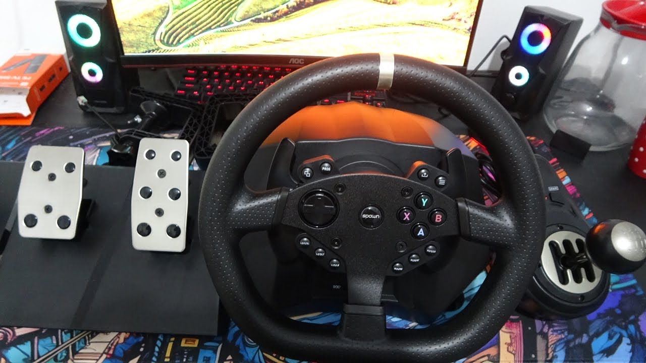 Spawn Momentum PRO Racing Wheel Unboxing #gameplay #games #racingwheels