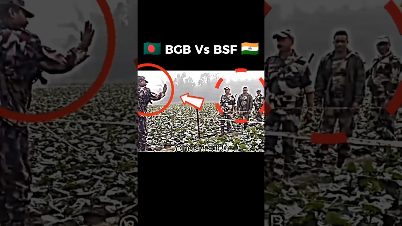 Bangladesh Vs India🇮🇳⚔️🇧🇩BGB Vs BSF🇮🇳 #india #bangladesh #bgb #bsf #border #military #army #viral