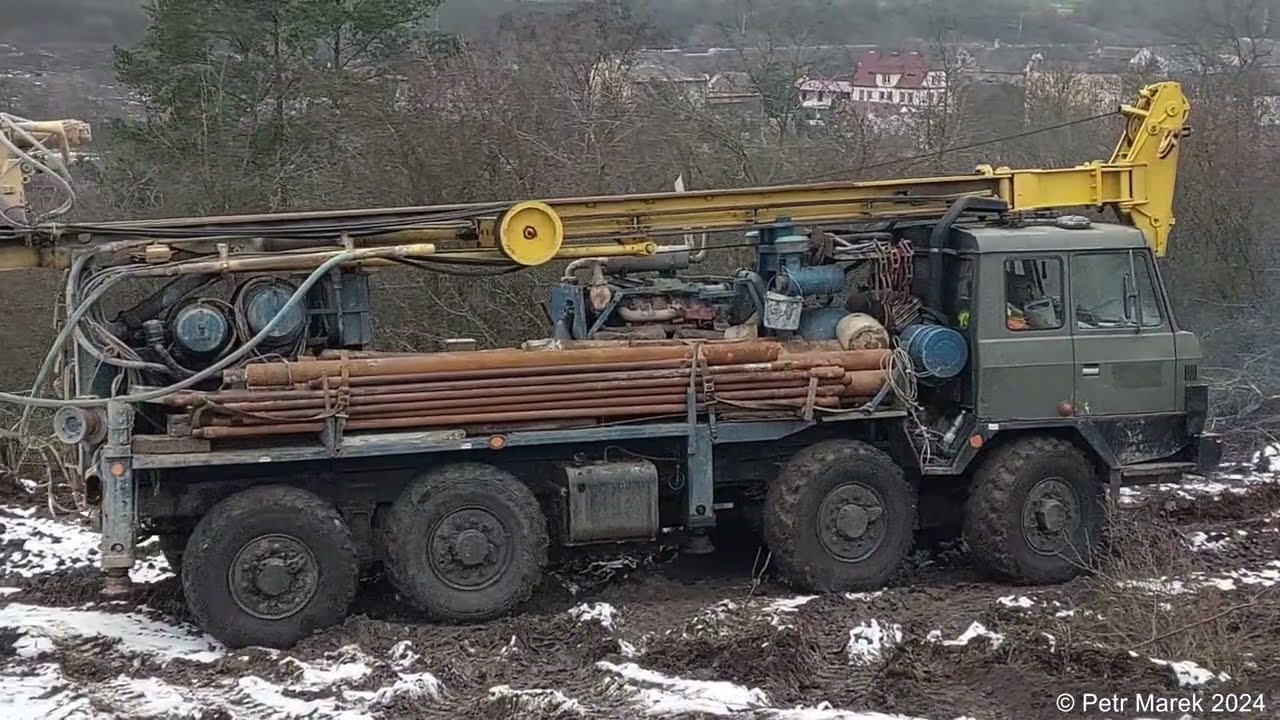 Obchvat a přemostění obce Žiželice - Geologické vrty - zima 2022