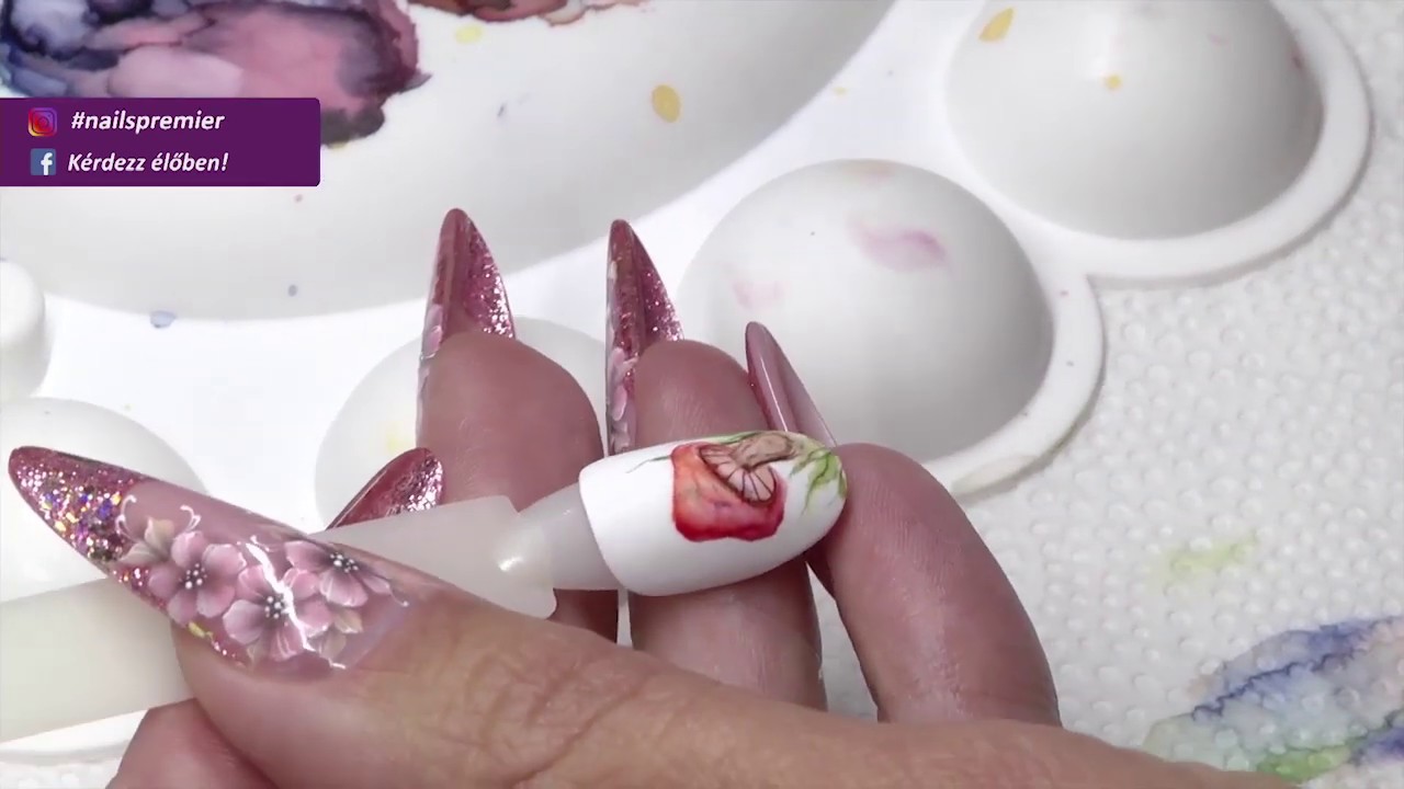 Légies minták szupergyorsan Nail Art Drops-szal - Bedő Babett Nails Premier 2019 ősz