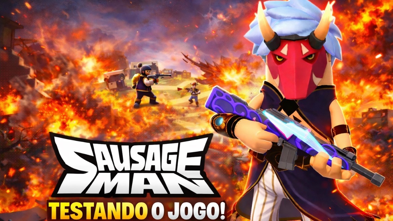 💥 TESTANDO SAUSAGE MAN EM 2026… O JOGO MUDOU MUITO!