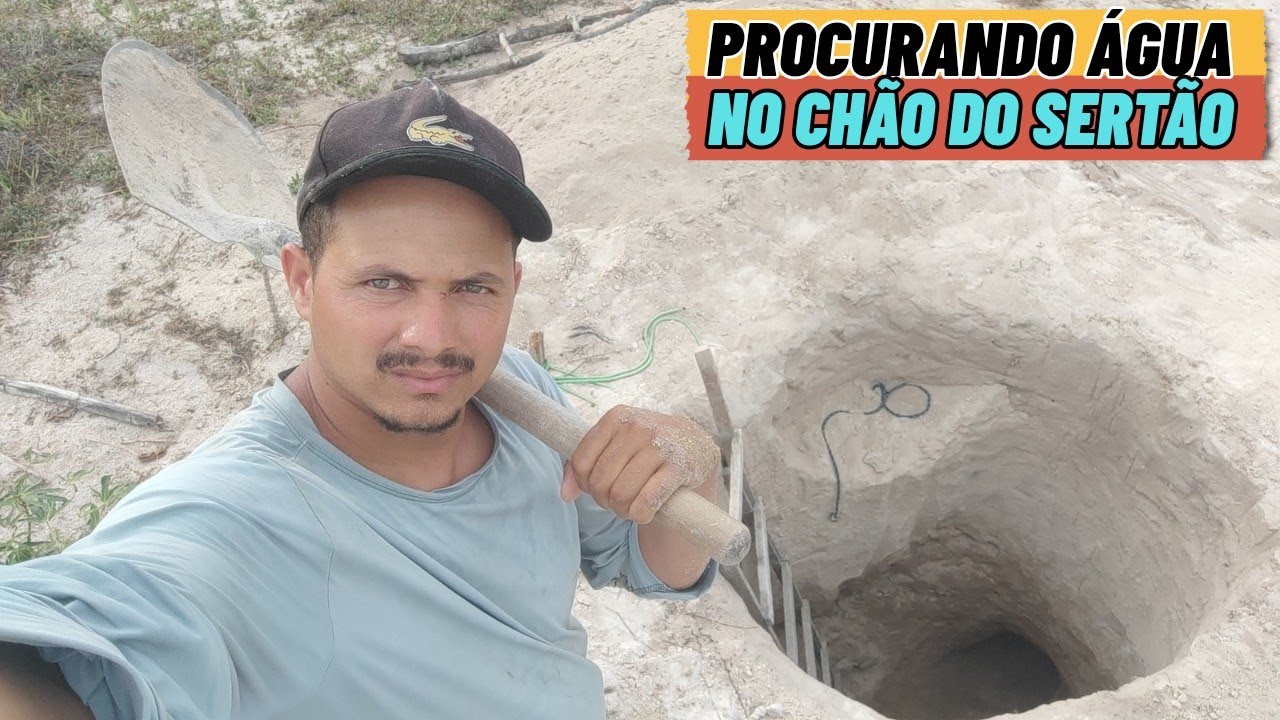 Comecei cavar um poço caipira no sítio, encontrar água nesse lugar e um verdadeiro milagre