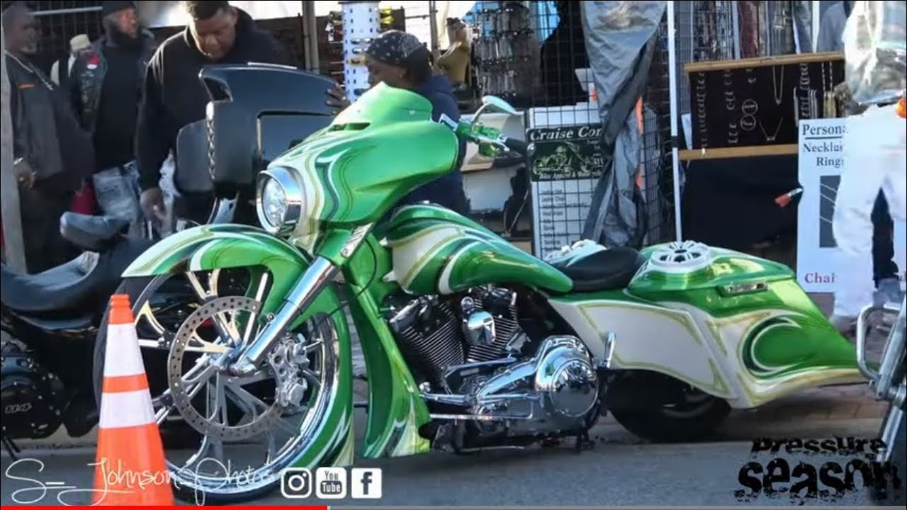 Bike week Bethune edition 22 full vid (super clean bikes, chrome out, big wheels, custom paint, etc)