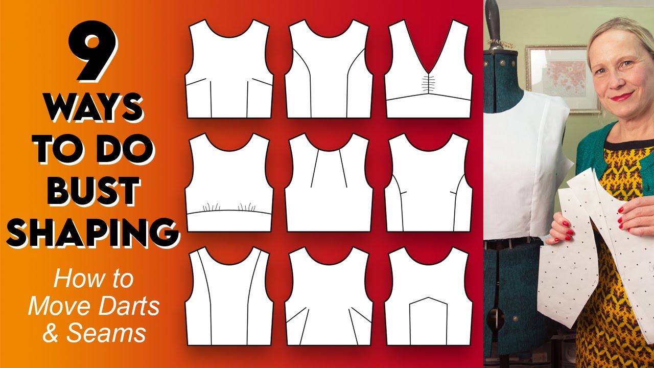 How to move darts and seams - 9 variations for you to try!