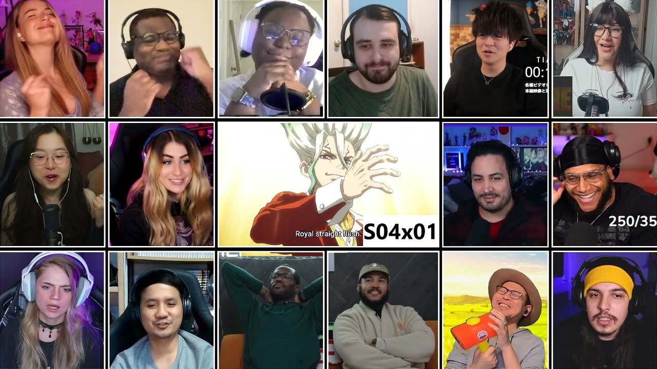 Dr. Stone Season 4 Episode 1 MEGA Reaction Mashup - Dr.Stone ドクターストーン 4期 1話 リアクション