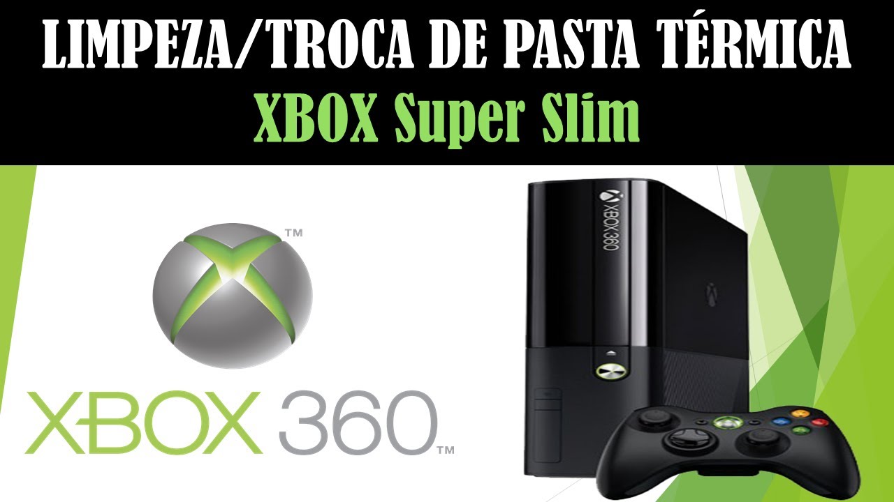 LIMPEZA E TROCA DE PASTA TÉRMICA DO XBOX360 SUPER SLIM - DESMONTANDO/MONTANDO - PlayJogos&Projetos