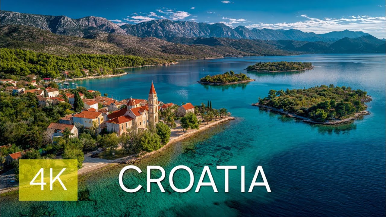 🇭🇷 Croatia 4K. Drone Video for Relaxing