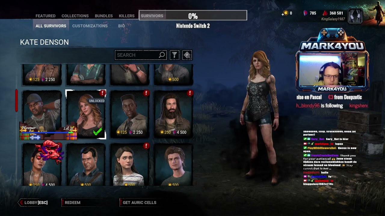 [NL 18+] Laatste generator = stress 😱 Dead by Daylight ( !discord, !join, !shiny, !meedoen, !clip