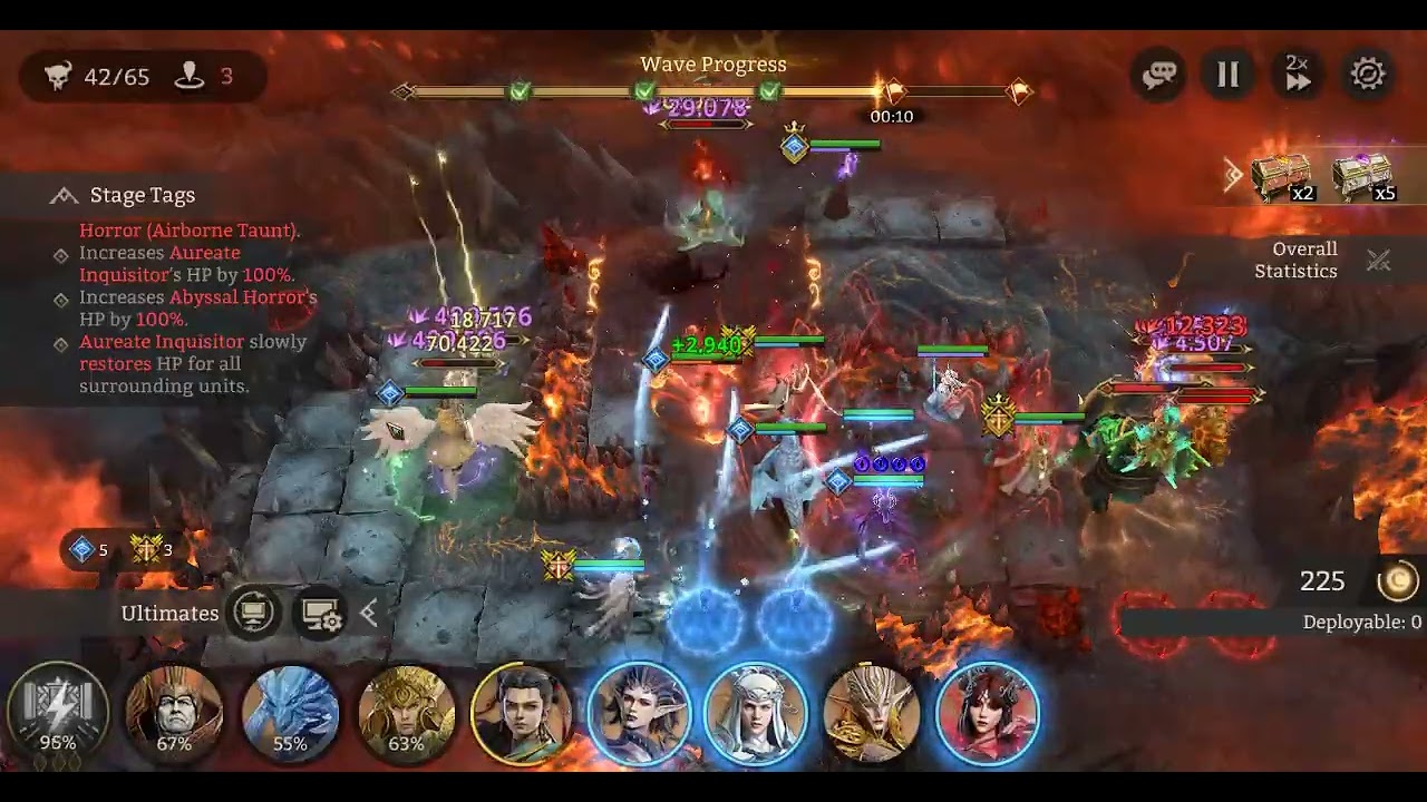 Molten Obsidian Rune--Malrik Level 4 Trial Full Auto-Watcher of Realms 100% at last try.