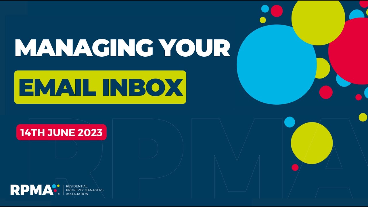 Webinar - Managing Your Email Inbox