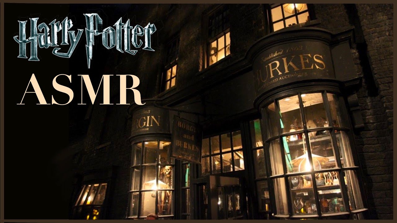 Rainy Night in Knockturn Alley - Harry Potter Ambiance  With Dialogues