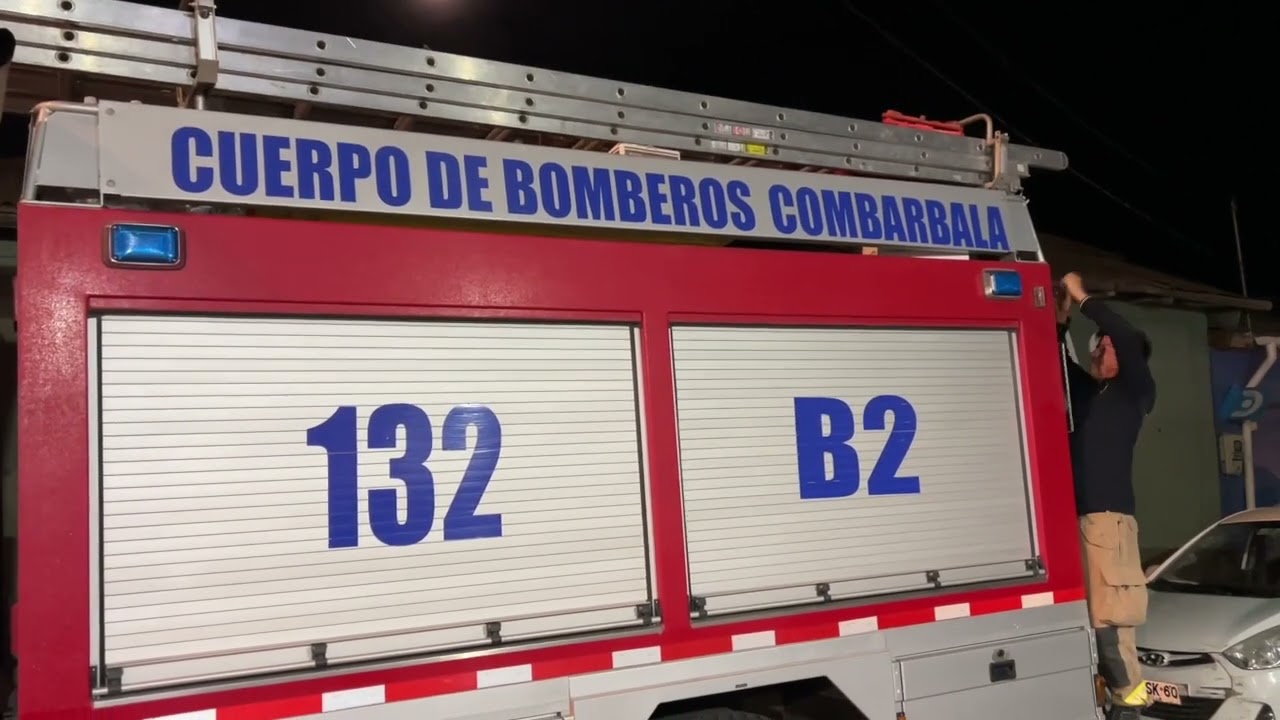 Bomberos de Combarbalá apoya al bio bio 03 de febrero del 2023