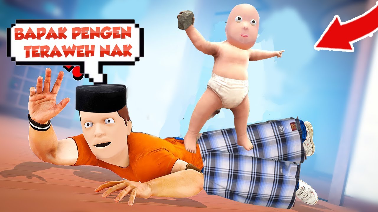 BAYI DAJJAL INI TOBAT DI BULAN PUASA DAN NGABUBURIT BARENG BAPAK STRESMEN !!!