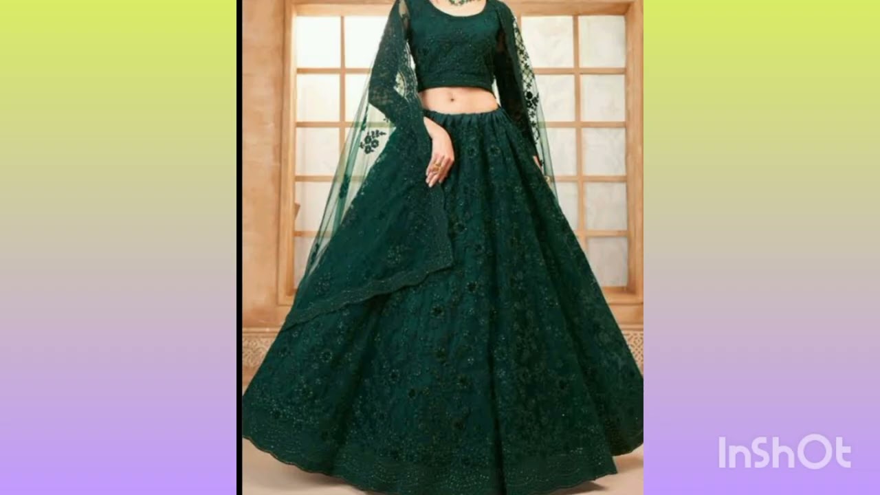 ✨😍New designer green 💚 lehenga for mehndi ceremony 💫💃