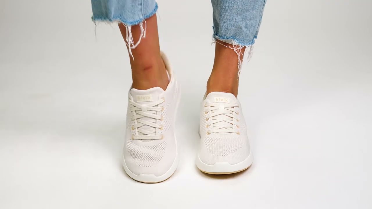 Kizik Women's Lima White Cream PDP Step Ins