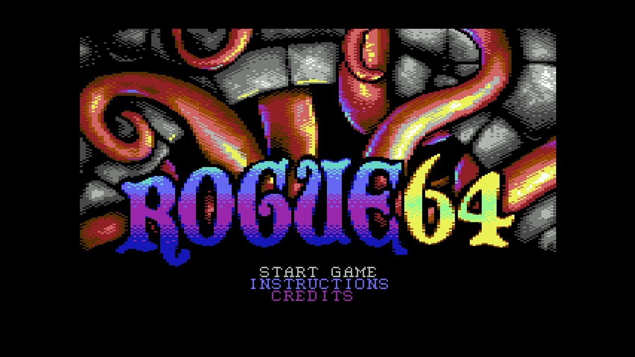 C64 Longplay: ROGUE64 (New Game 2022)