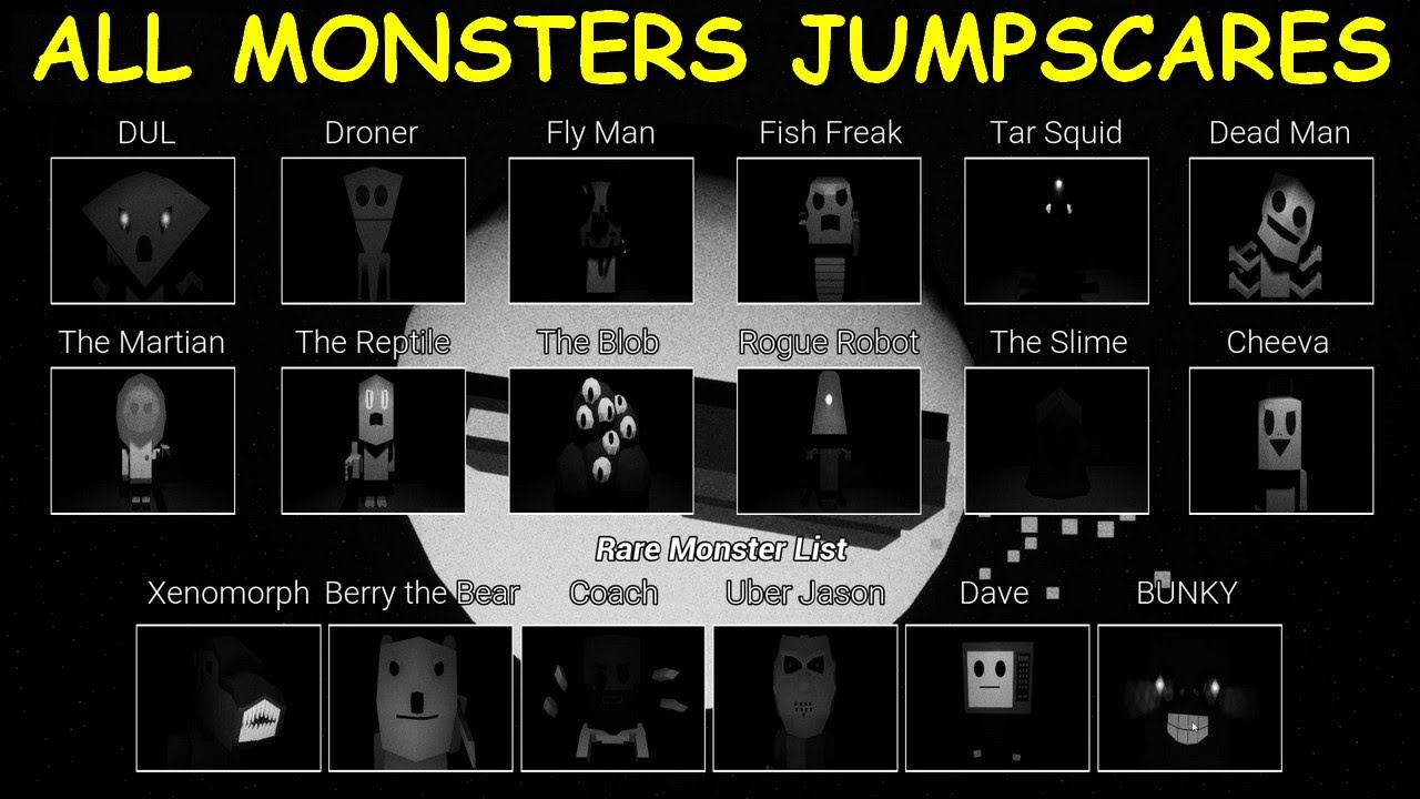 All Monsters Jumpscares in Strange Terror From Beyond The Stars V1.6.1 #07