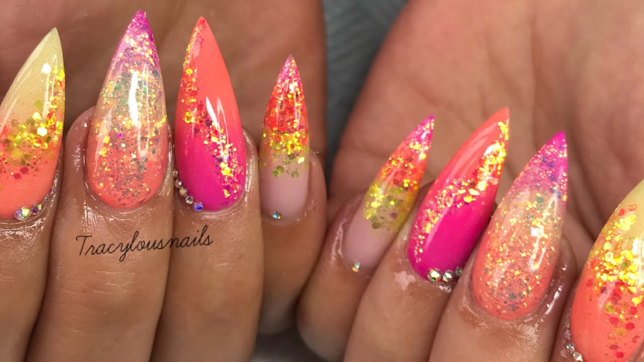 SUMMER NAILS | ACRYLIC NAILS