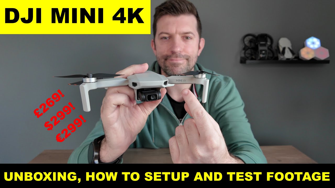 Распаковка дрона DJI MINI 4K, как настроить и снимать видео в формате 4K