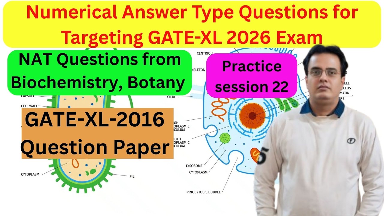 Practice Session-22: Target GATE-2016 Exam: NAT Type Questions from PYQ GATE-XL 2016 Year