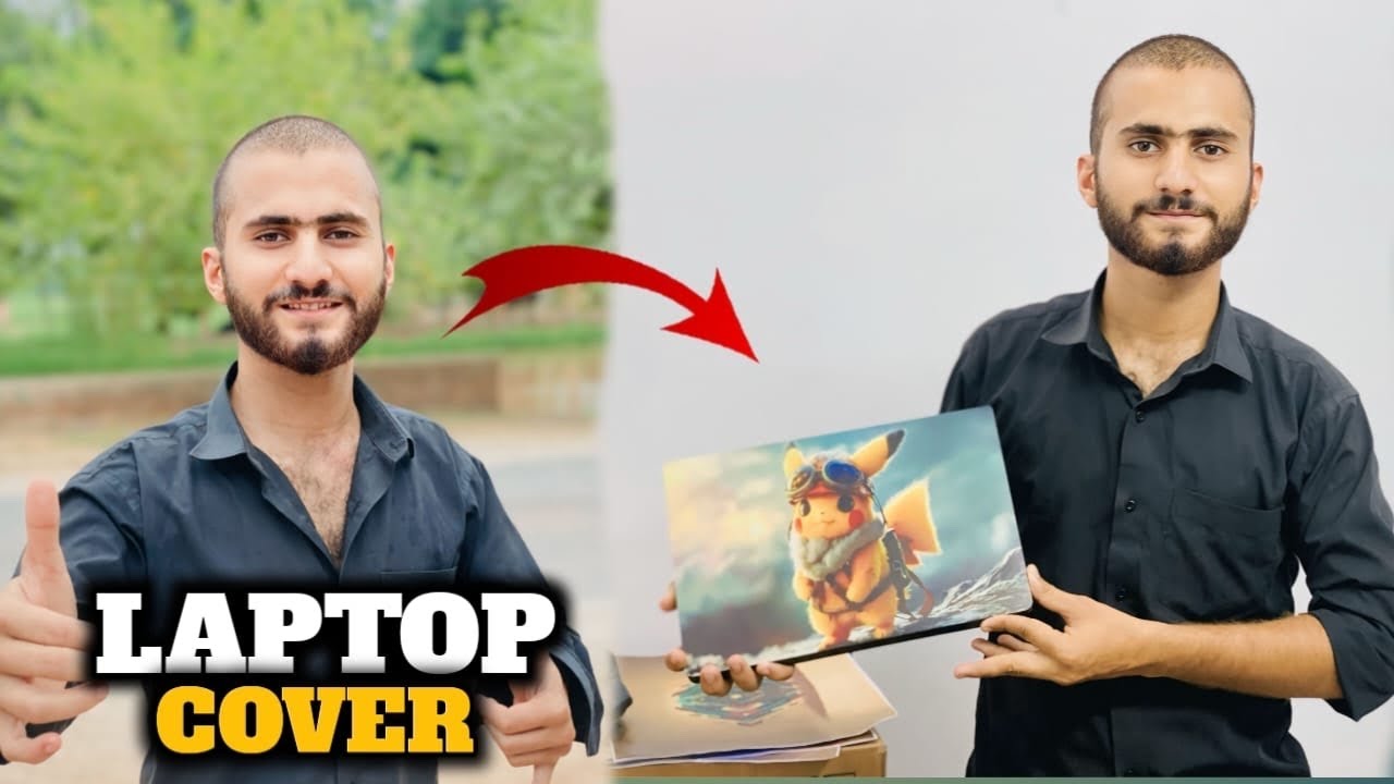 Laptop ko skin Cover Laga Diya ☺😚
