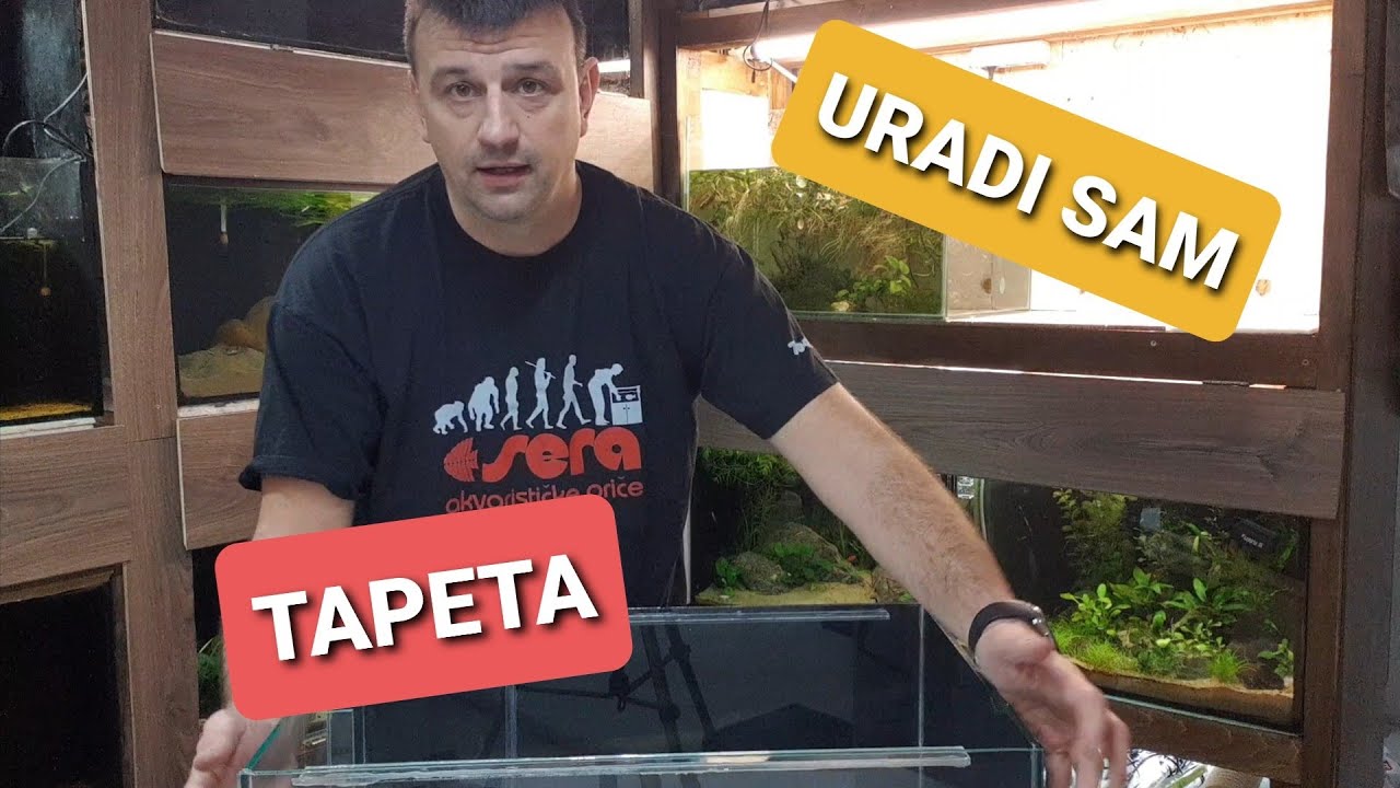 Kako zalijepiti tapetu/foliju na akvarij