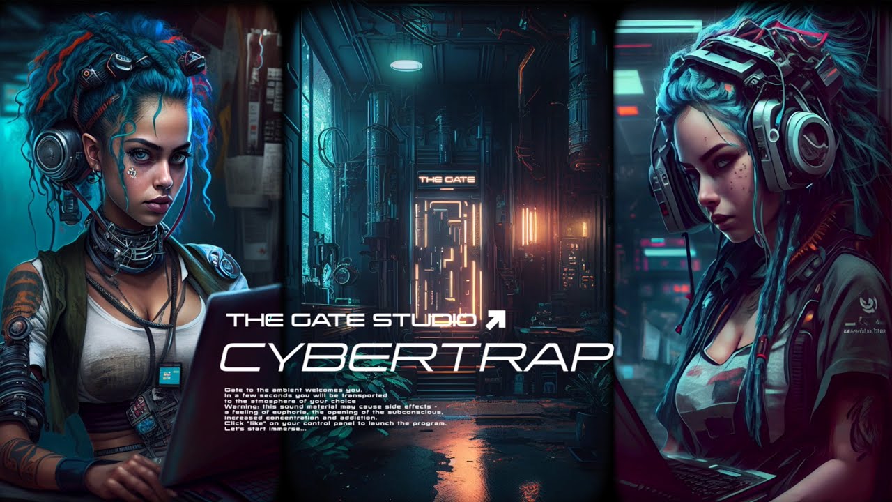 Cybertrap - LoFi Bits music mix 🎧 Synthwave Cyber Trans Bits 🖤 Cyberpank dark ambience