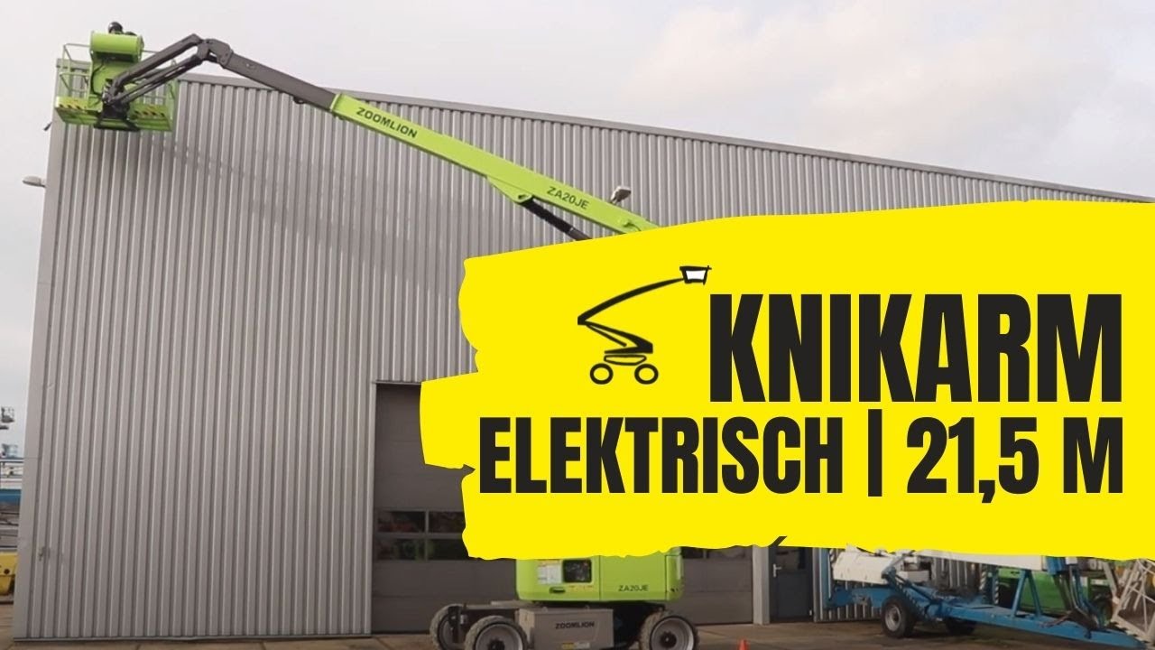 Zoomlion ZA20JE elektrische knikarm hoogwerker van 21,50 meter! Huur of koop deze hoogwerker.