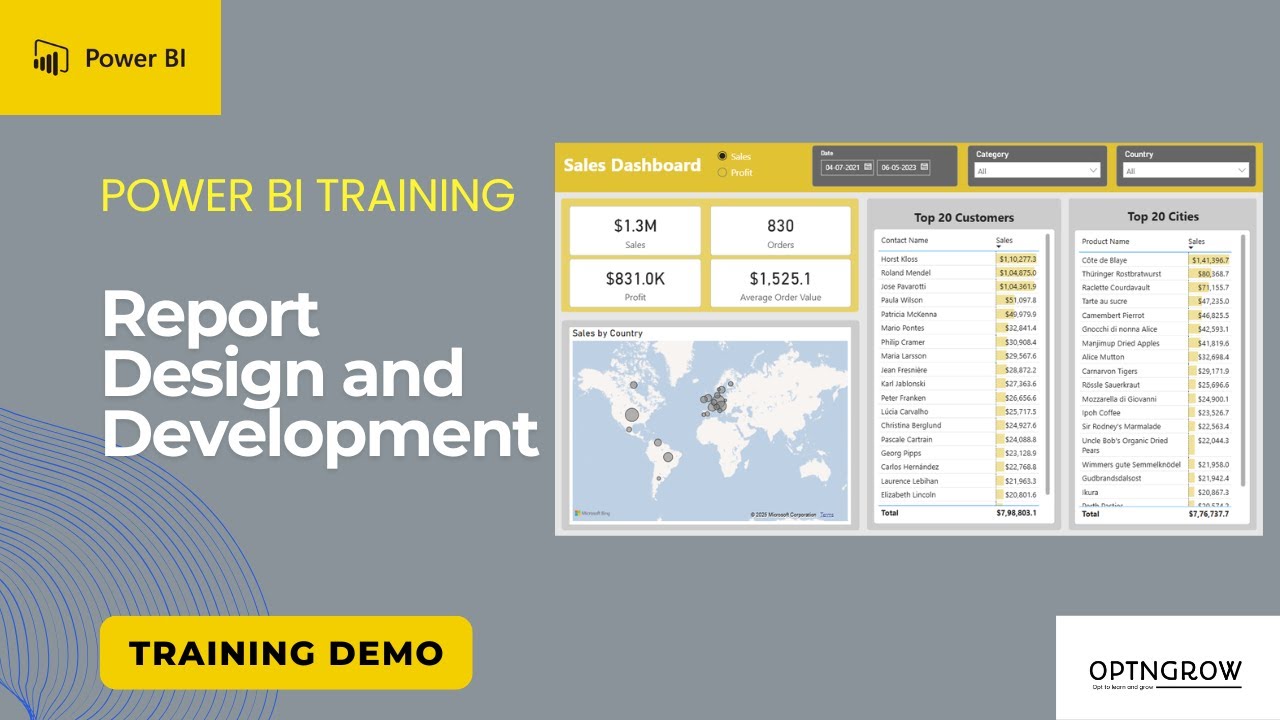 Power BI Report Design and Development | Learn to Build Stunning Dashboards