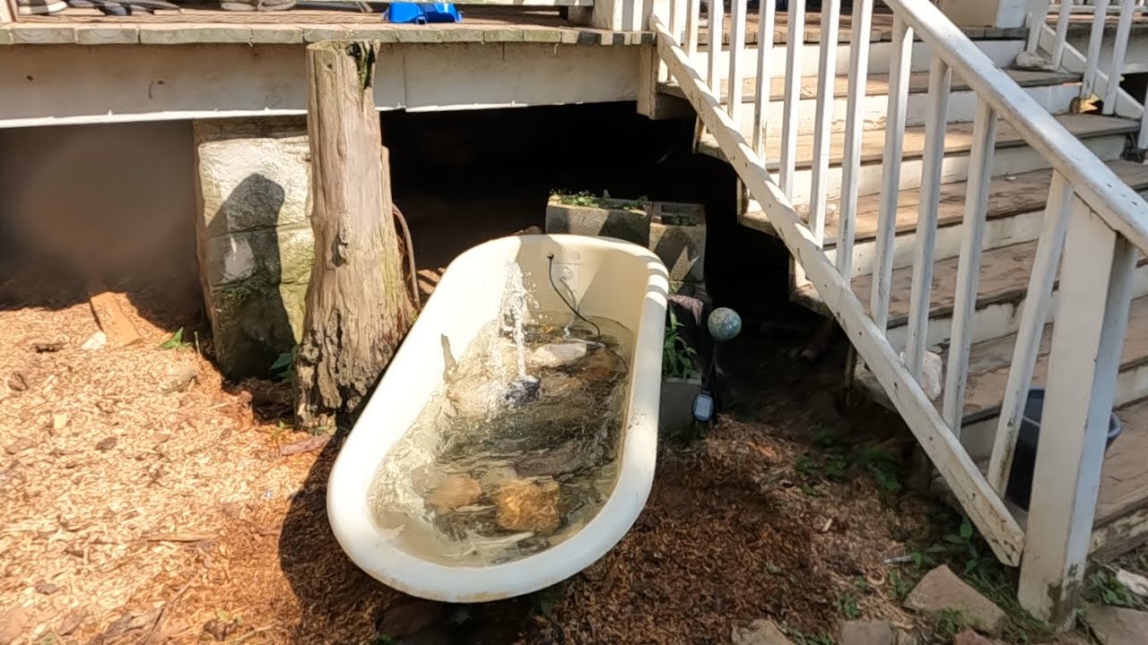 ANTIQUE CLAWFOOT TUB FOUNTAIN | COPPER HELPS? ME GET IT CLEANED UP AND LOOKING GOOD AGAIN