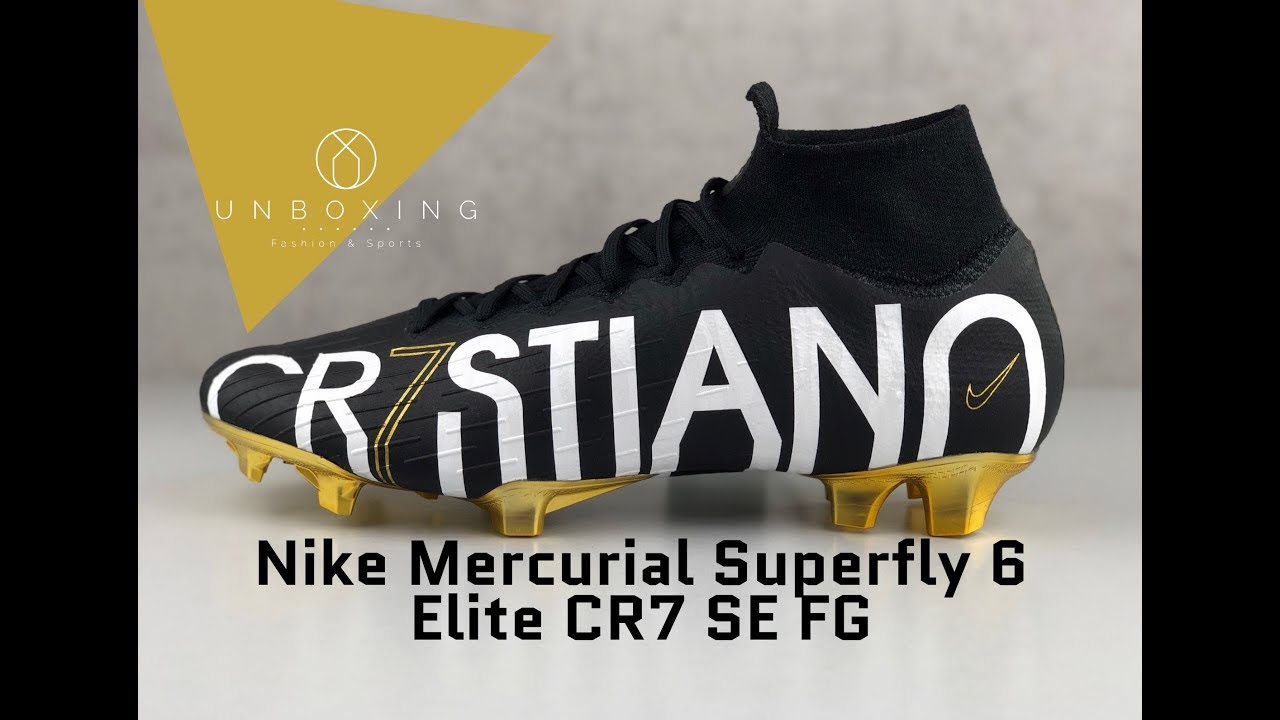 Nike Mercurial Superfly VI Elite CR7 SE FG ‘blk/mtlc gold’ | UNBOXING & ON FEET | football boots