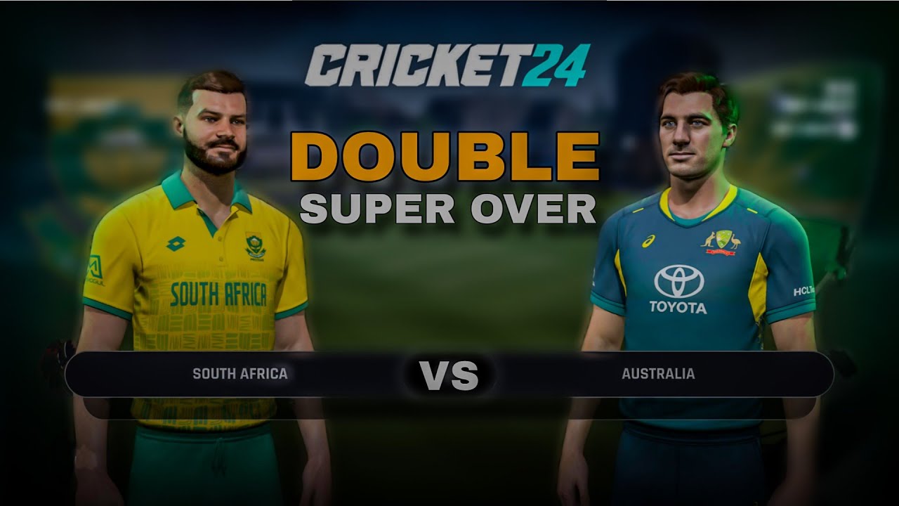 South Africa vs Australia &ndash; 2 Super Over THRILLER in Cricket 24!🔥 | Unbelievable Finish! #cricket24