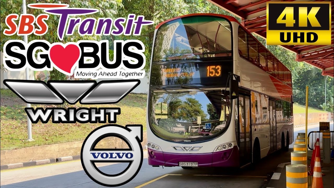 [SBS Transit Buses Singapore: 153 Bukit Merah 紅山 to Hougang 後港, Botanic Gardens] Wright G2 VolvoB9TL
