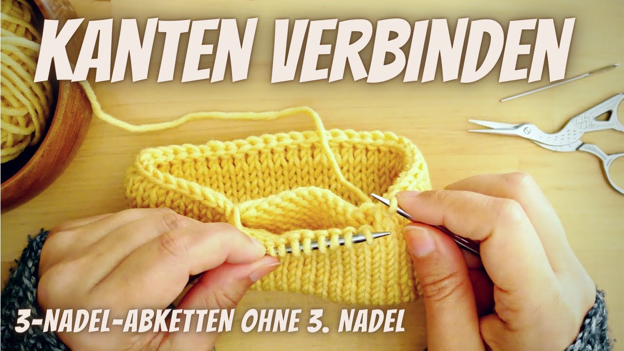Stricktipp: Kanten zusammenstricken & abketten gleichzeitig