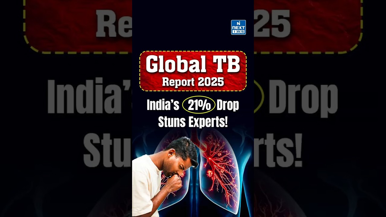 India&rsquo;s Big Win Against TB! | WHO Report 2025 Shows 21% Drop in Cases| NEXT IAS