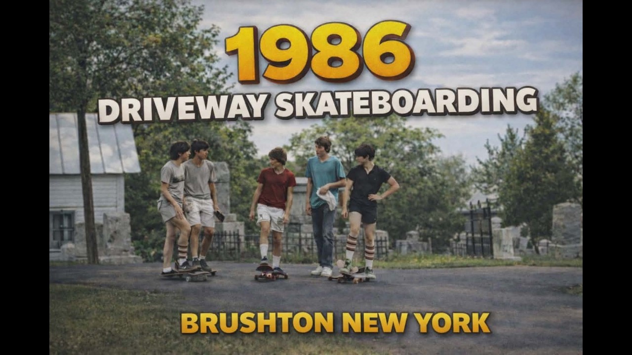 1986 Driveway Skateboarding in Brushton New York #skateboarding #1980s #skateboardingculture