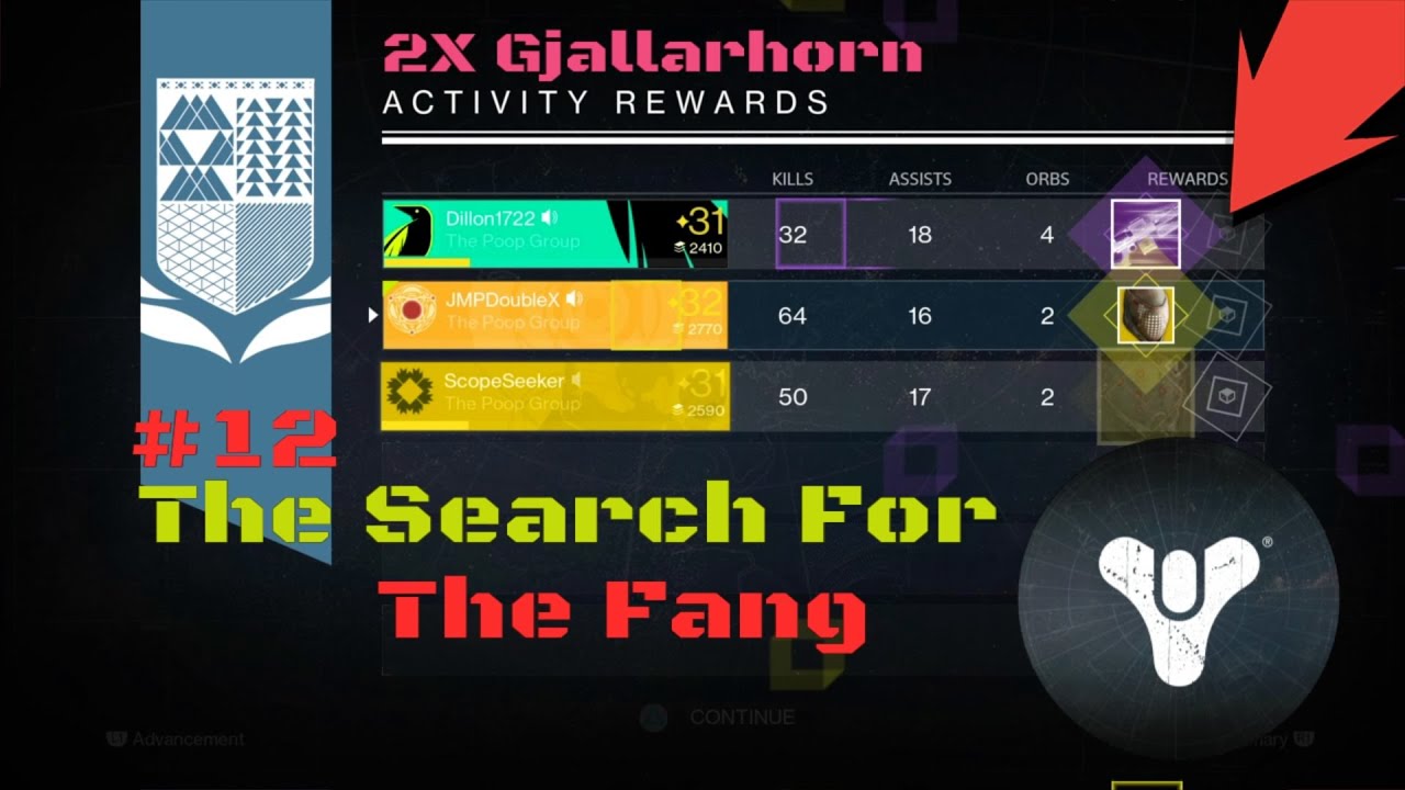 Destiny - The Search For - Crota's Fang - 2X GJALLARHORNS #12