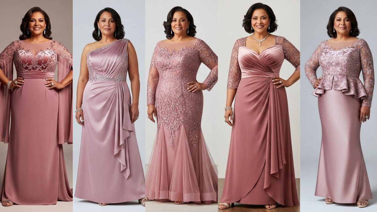 97 Dresses Winter Plus Size Mother of the Bride Dresses | Dusty Rose Looks That Flatter at Any Age