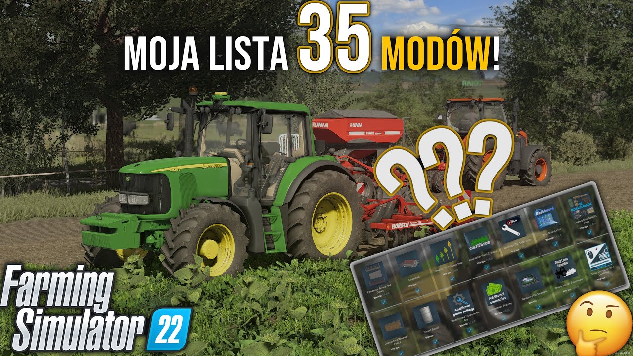 MOJA LISTA MODÓW😱 35 MODÓW | Mody które używam na każdej serii 😮 Jankus | FS 22