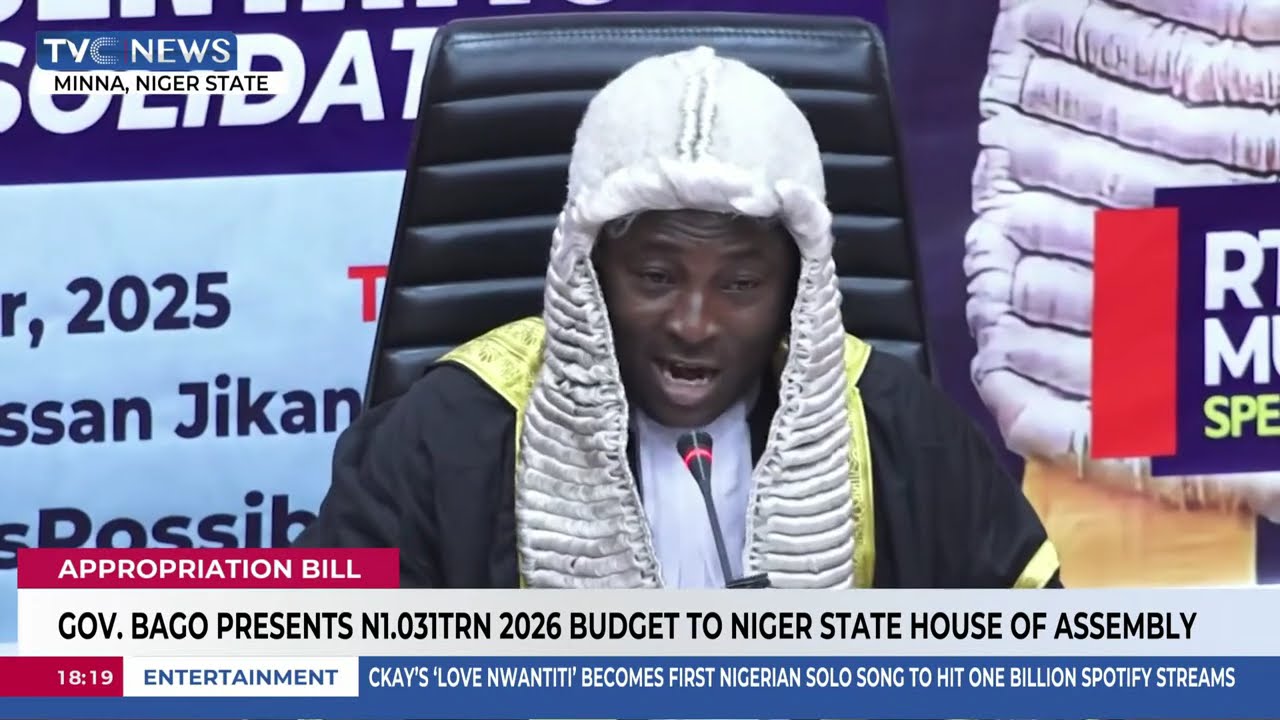 Gov Bago Presents N1.031Trillion 2026  Budget To Niger State Assembly