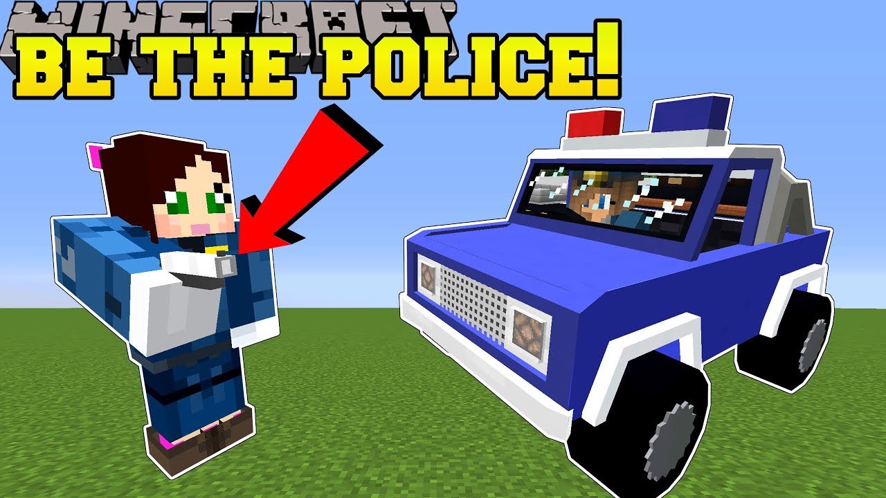 Minecraft: WE BECOME POLICE OFFICERS!! - POLICE TRAINING ACADEMY - Modded Map