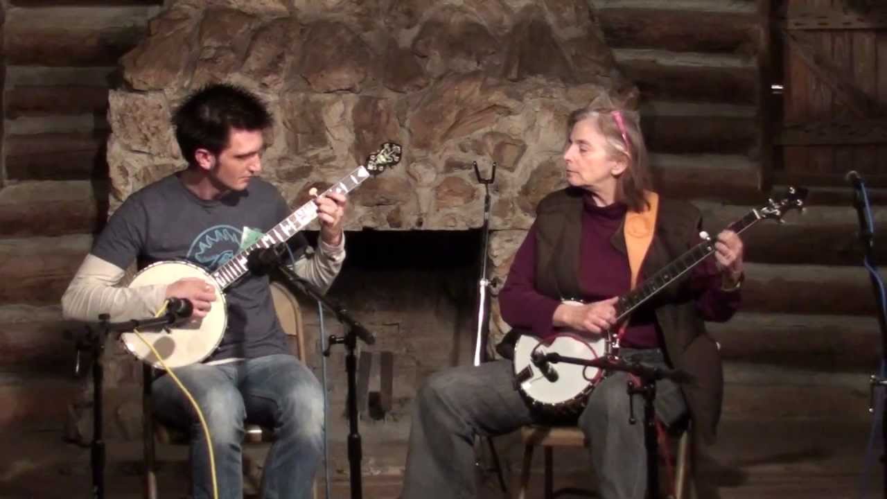 Cathy FInk and Adam Hurt play Coleman's March at Suwannee Banjo Camp, 3.15.13