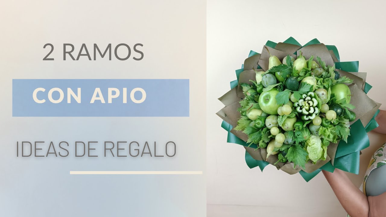 CÓMO HACER RAMOS DE VERDURAS CON APIO | REGALOS ORIGINALES 