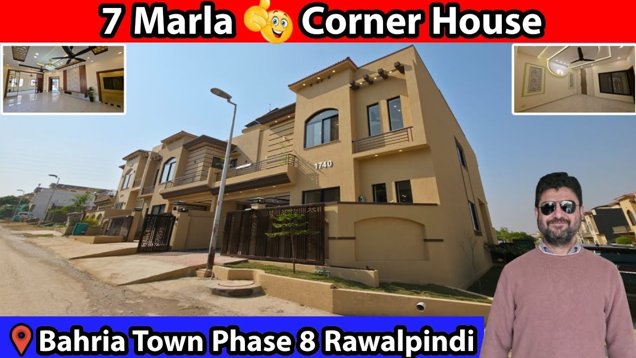 Elegant 7 Marla Corner House For Sale In Bahria Town Phase 8 Rawalpindi 