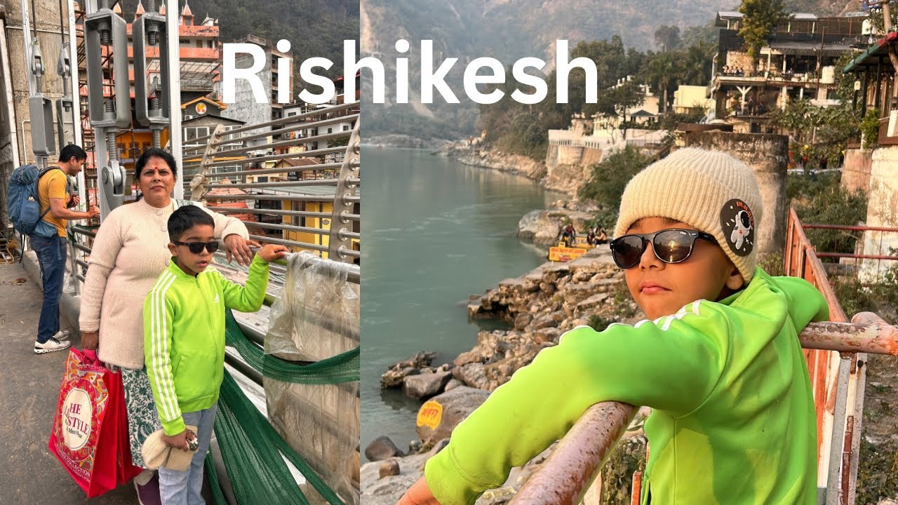 Rishikesh me Mummy ko taste kraya different food ll Ayaan aur nani ki masti #laxmanjhula