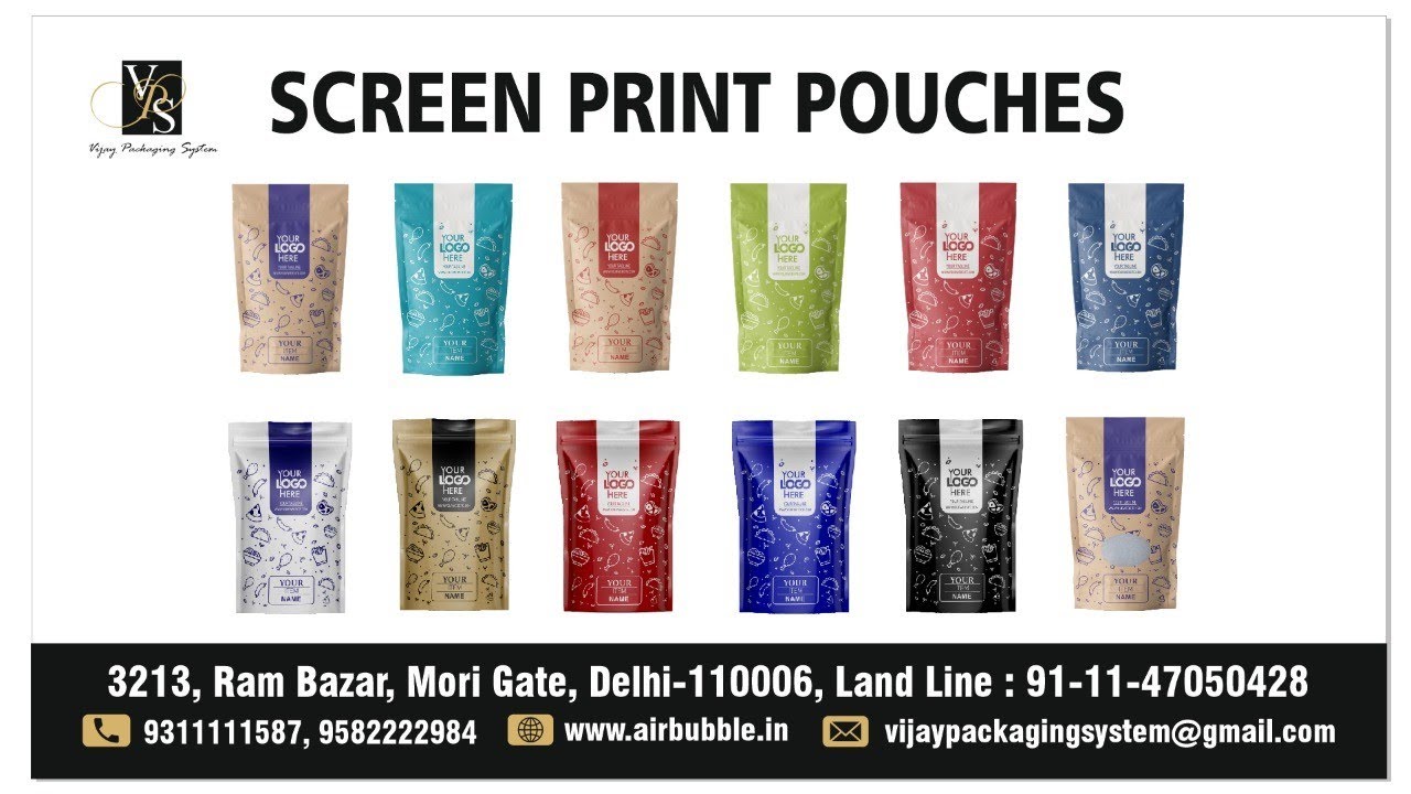 Get Your Own Brand Printed Zipper Stand Up Pouches as low as 1000 pcs  