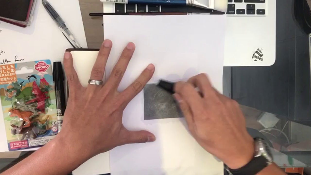 Image Transfer Process using CHARTPAK AD MarkerColorless Blender
