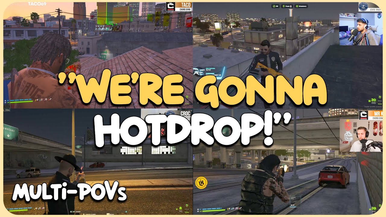 CG Sets Up a Perfect Ambush on PD Near Benny&rsquo;s (Multi-POVs) | Prodigy RP | GTA RP