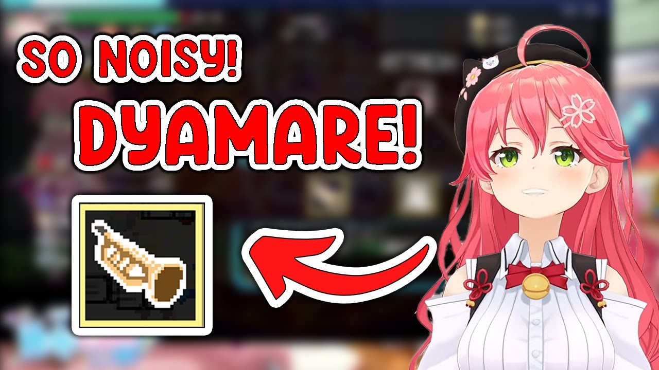 Miko can't stop laughing at the trumpet sound in HoloCure
